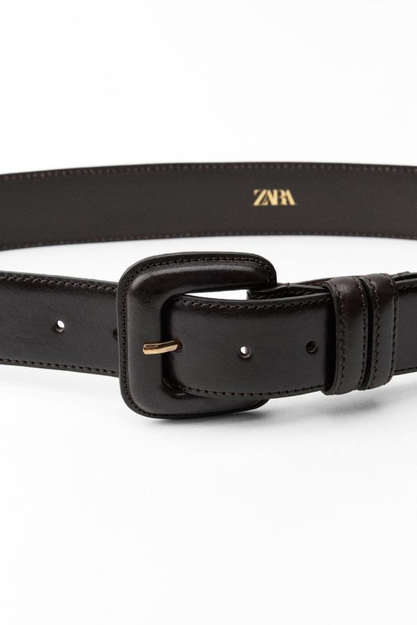Cinto 100% cuero Zara