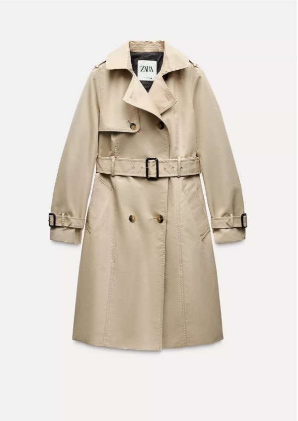 Trench slim water repellent Zara ZW Collection