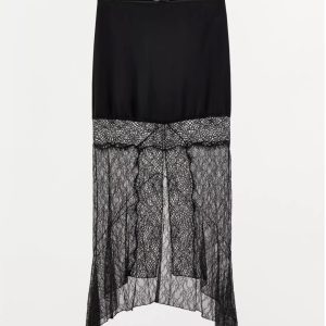 Pollera Satinada con encaje Zara Lingerie