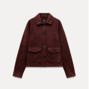 Chaqueta efecto ante Zara
