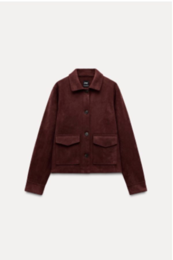 Chaqueta efecto ante Zara