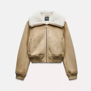 Cazadora doble faz borreguito Zara