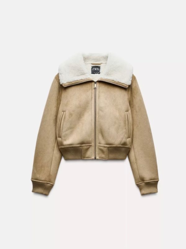 Cazadora doble faz borreguito Zara