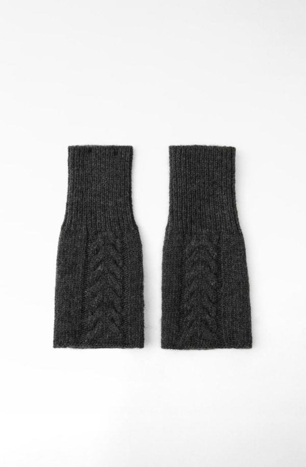 Guantes mitones sin dedos con lana Zara