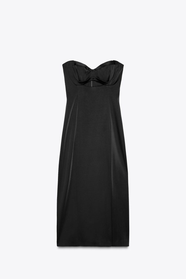 Vestido strapless Zara