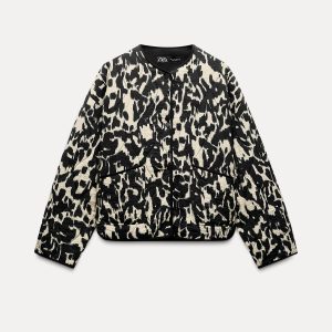 Cazadora acolchada estampado animal 1 Zara