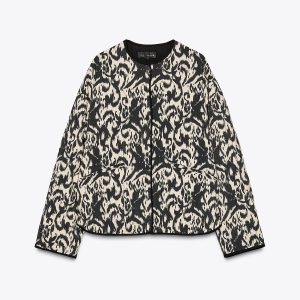 Cazadora acolchada estampado animal Zara